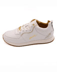 Damen Sneaker Brione White/Gold