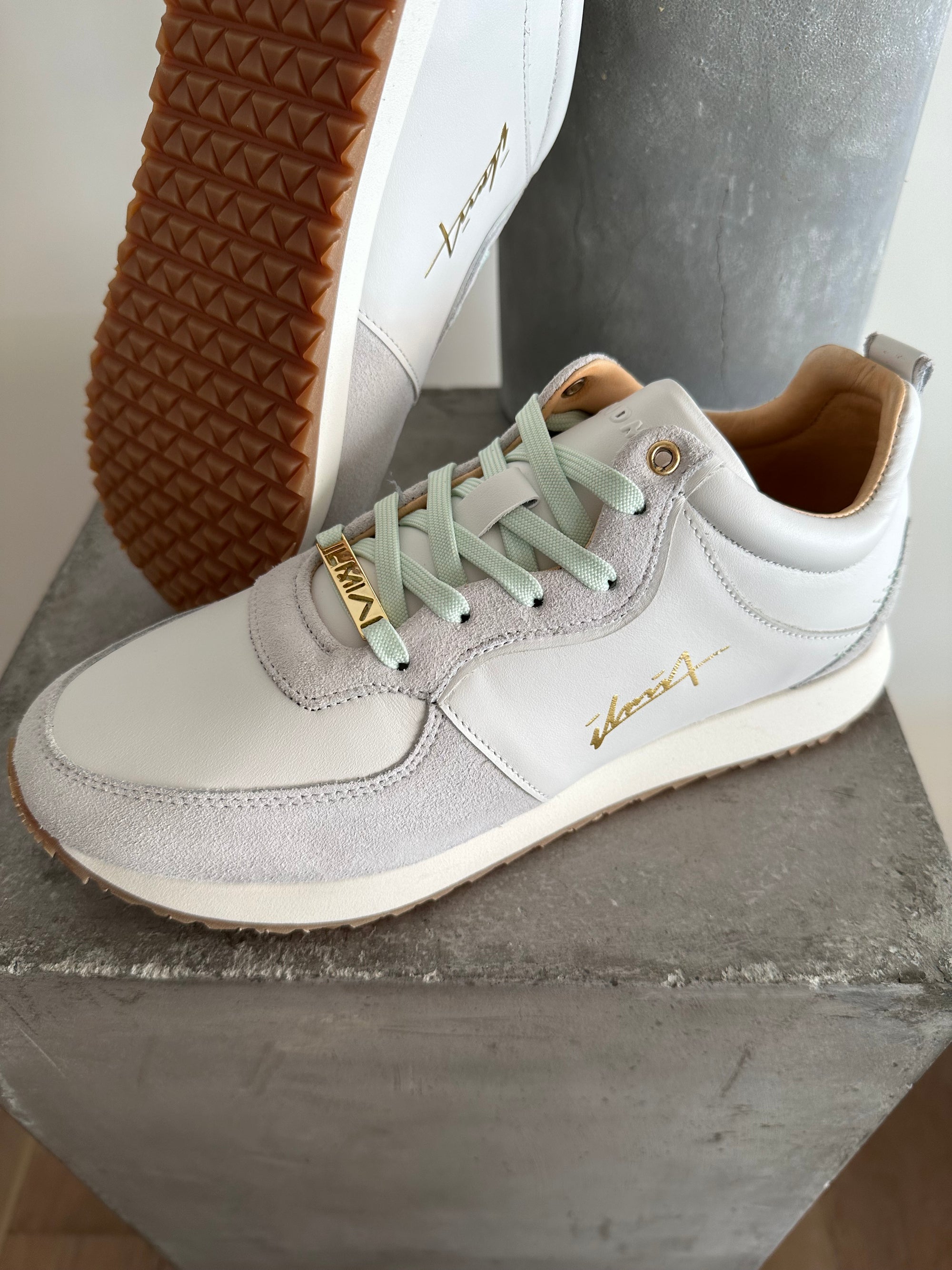 Women's Sneakers Brione White/Gold